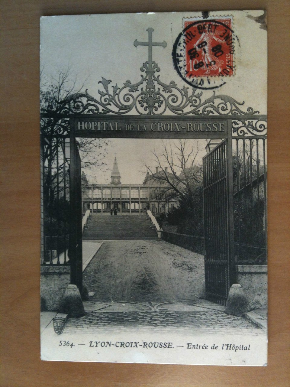 Cartolina/Carte postale inizi '900 Lyon Croix Rousse - viaggiata