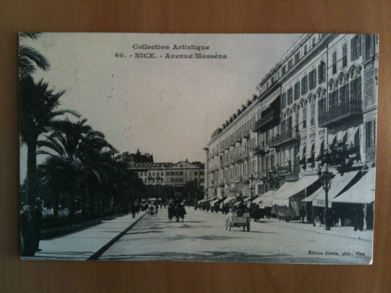 Cartolina/Carte postale inizi '900 Nice Avenue Masséna - viaggiata