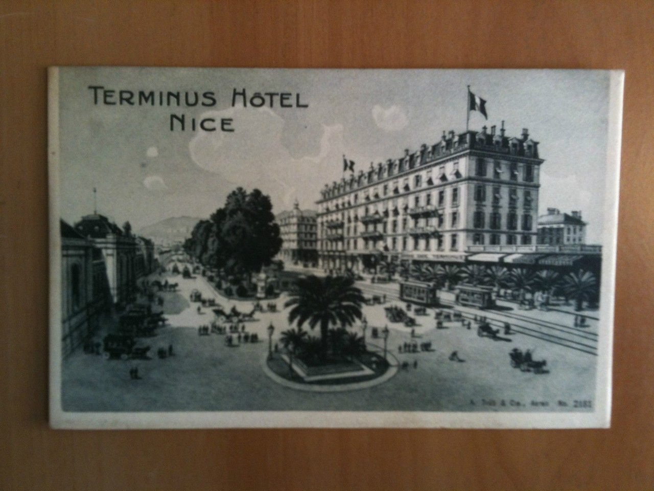 Cartolina/Carte postale inizi '900 Nice Terminus Hotel - viaggiata
