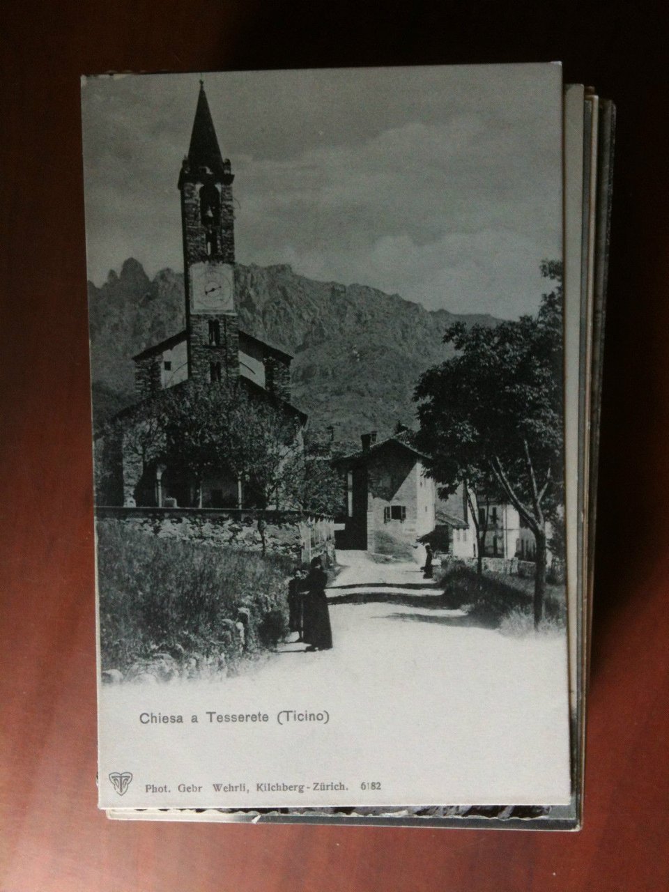 Cartolina/Carte postale inizi '900 Suisse Chiesa a Tesserete - non …