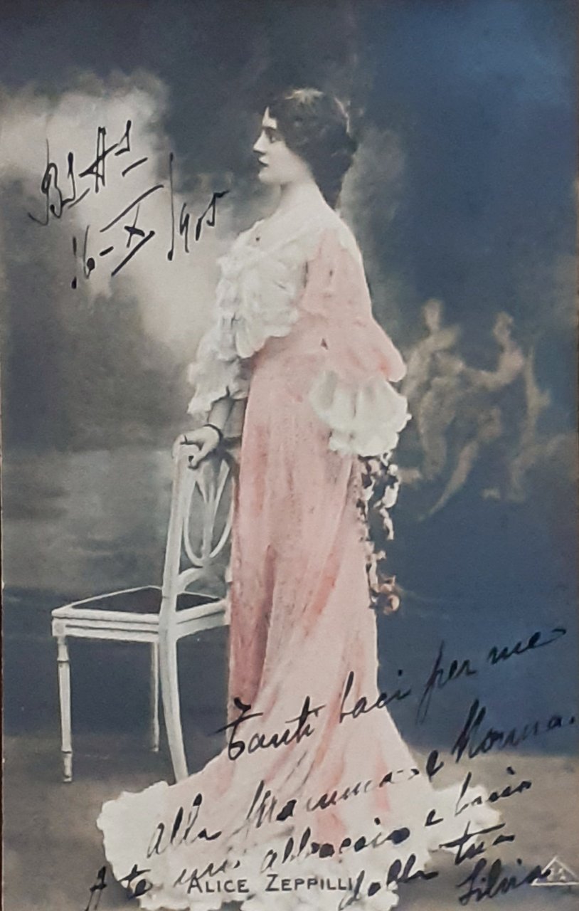 Cartolina di Alice Zeppelli Soprano 1905