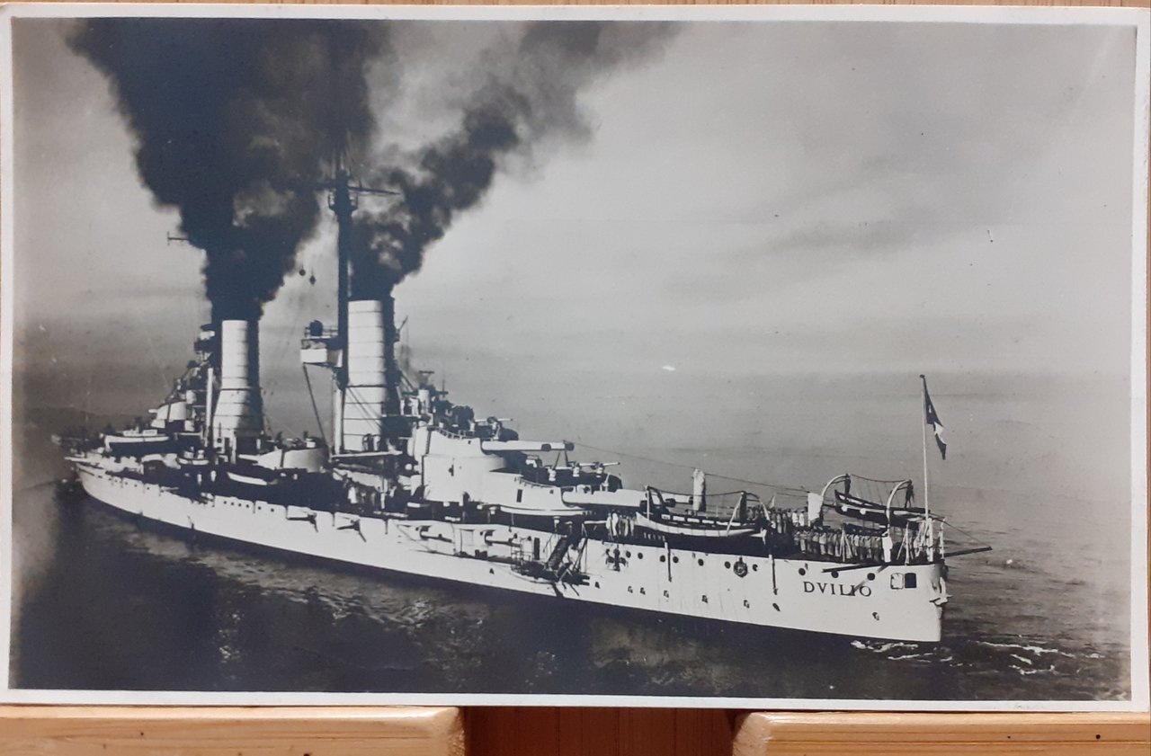 Cartolina fotografia originale R. Nave Duilio 1930