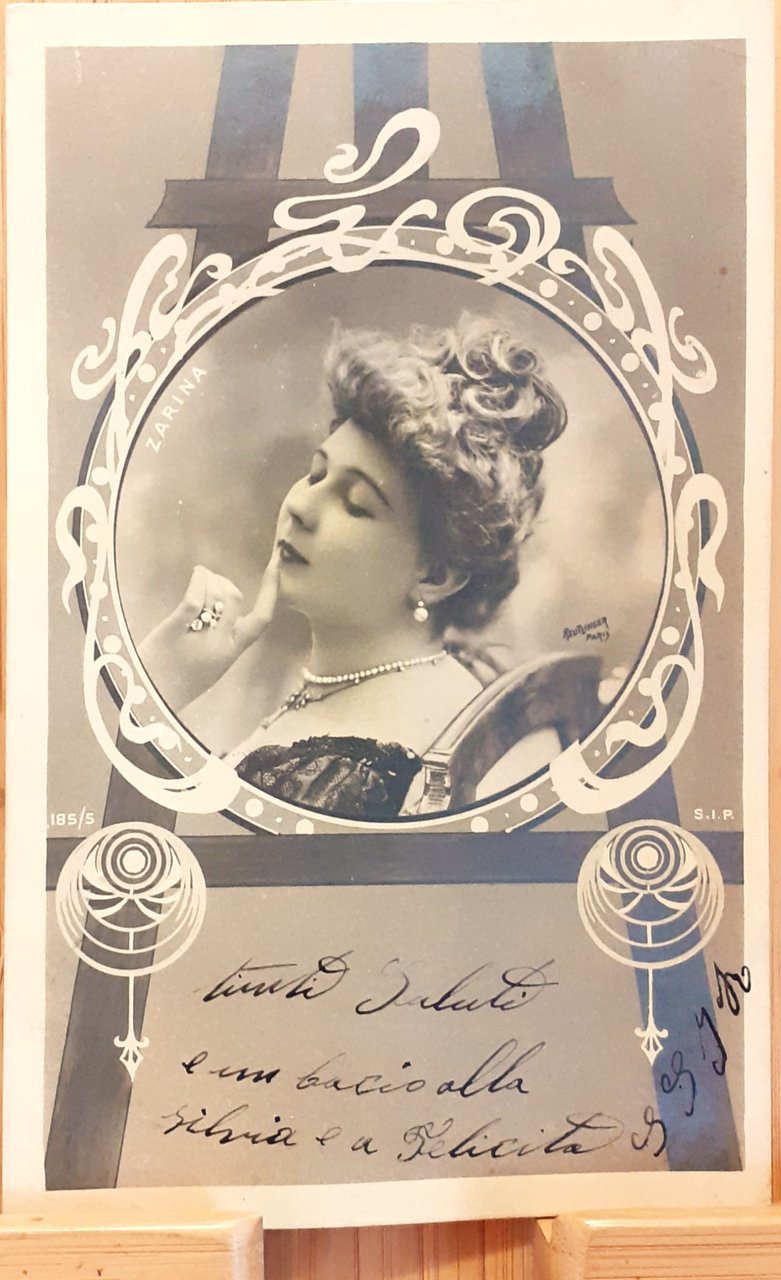 Cartolina fotografica Reutlinger fotografo 1904 circa