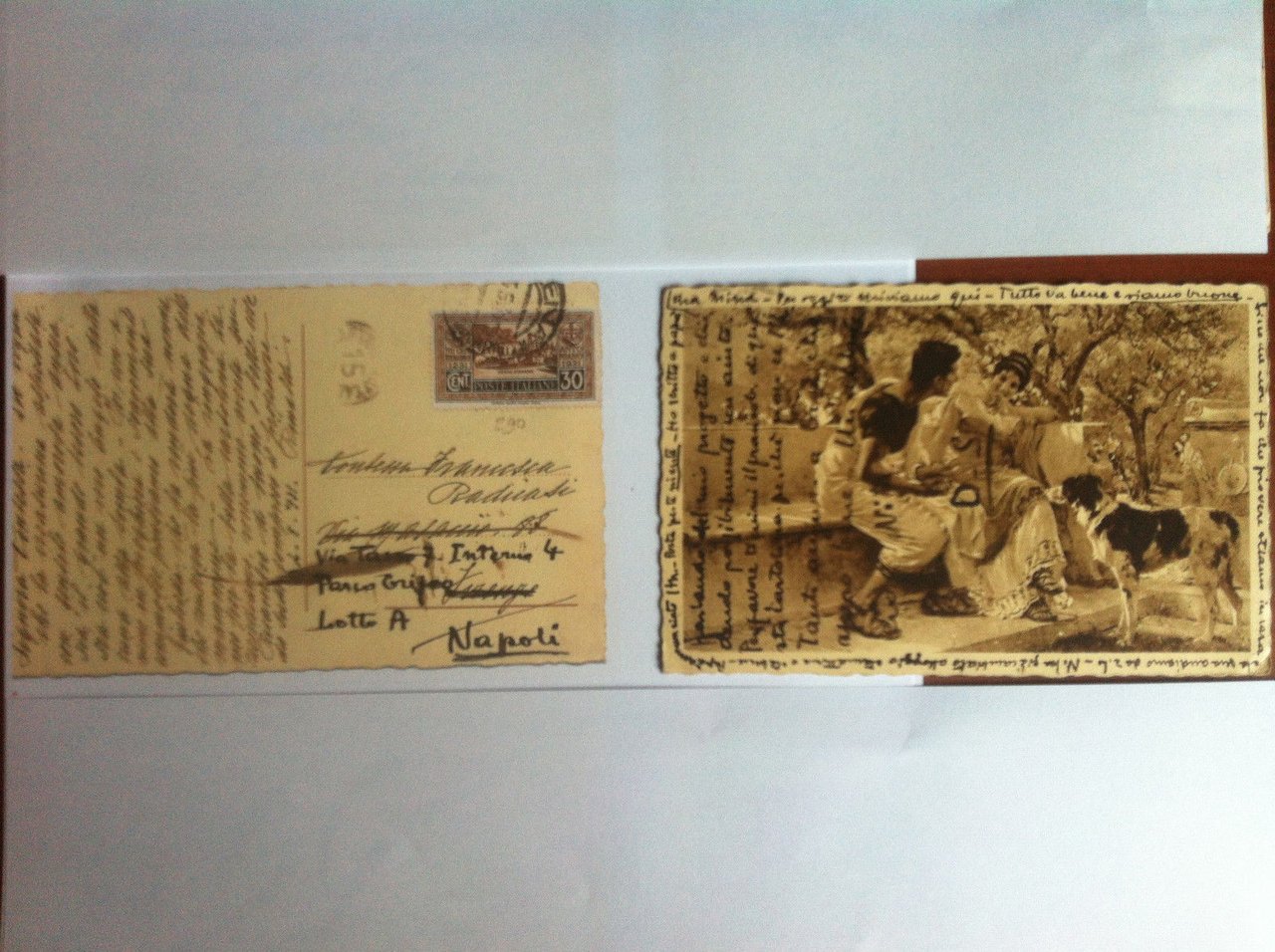 Cartolina inizi 1900 Riproduzione artistica - viaggiata - E12789