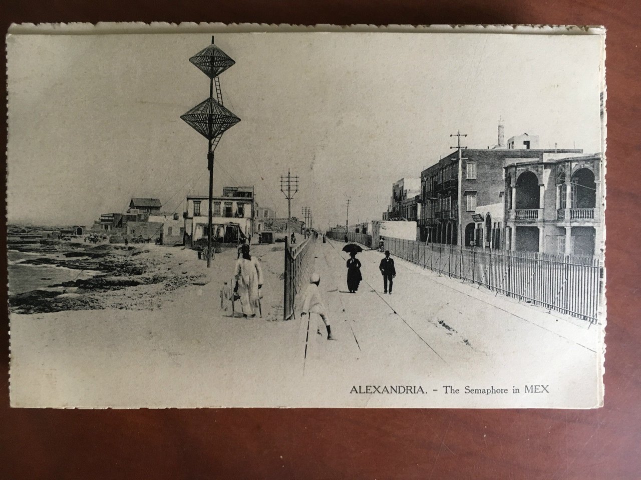 Cartolina inizi '900 Egitto Alexandria The Semaphore in MEX - …