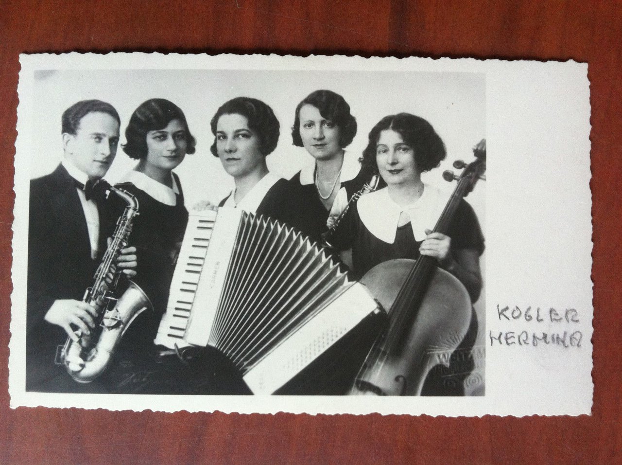 Cartolina inizi '900 Hermina Kogler Orchestra Viennese non viaggiata E12981