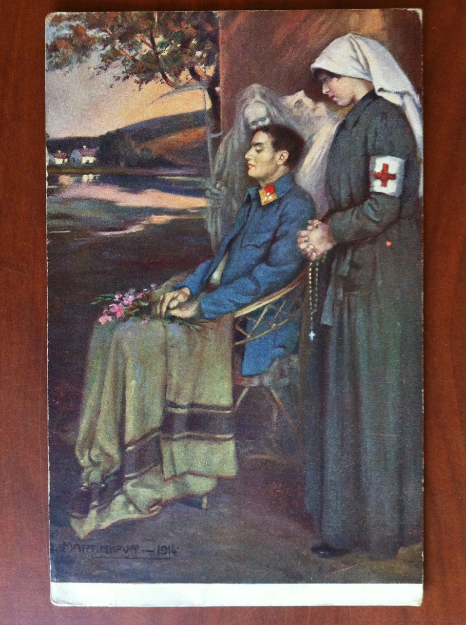 Cartolina inizi '900 M. Martinkova morì mà non le sue …