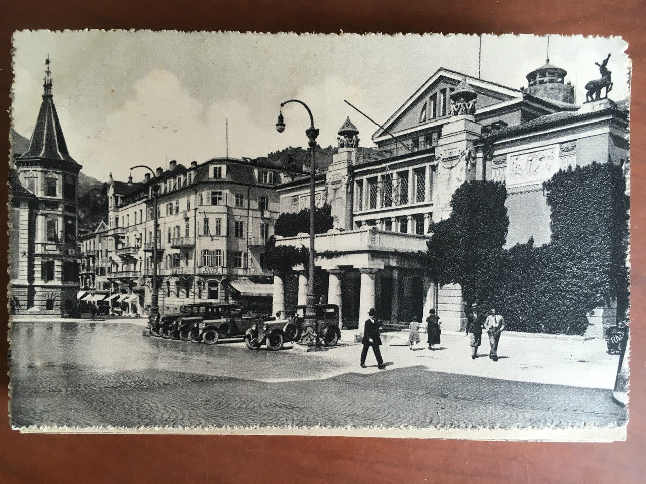 Cartolina inizi '900 Merano Teatro Civico - E20867