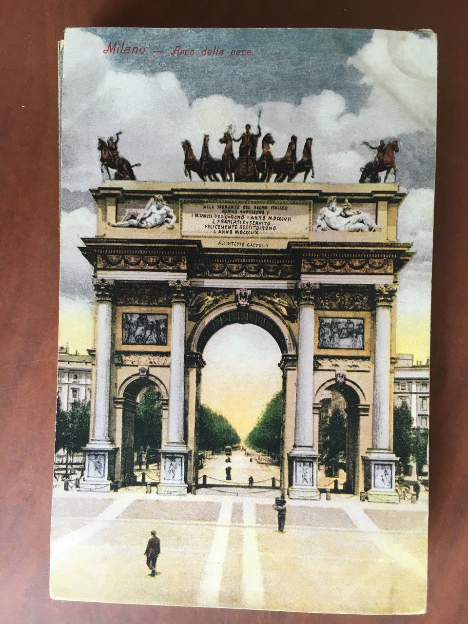 Cartolina inizi '900 Milano Arco della Pace - E20879