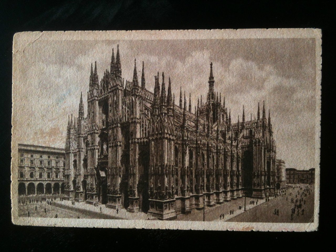 Cartolina inizi '900 Milano Il Duomo - viaggiata