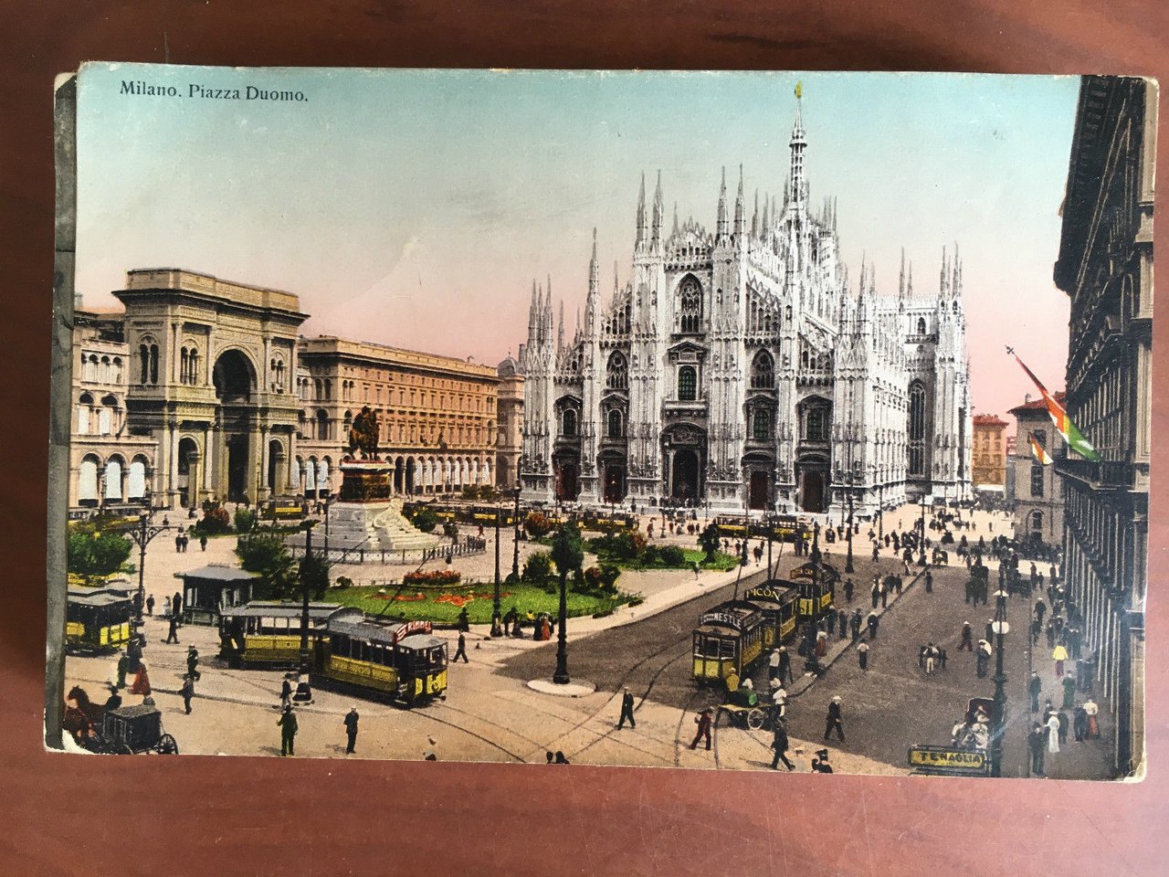 Cartolina inizi '900 Milano Piazza Duomo - E20880