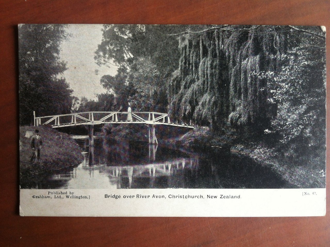 Cartolina inizi '900 New Zealand Christchurch river Avon non viaggiata- …