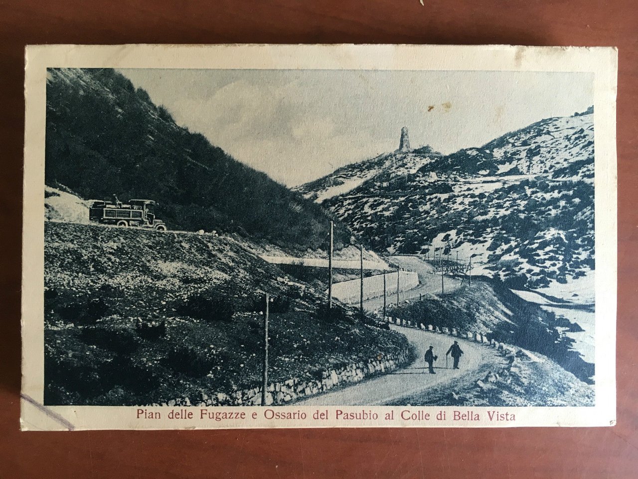 Cartolina inizi '900 Pian delle Fugazze e Ossario del Pasubio …