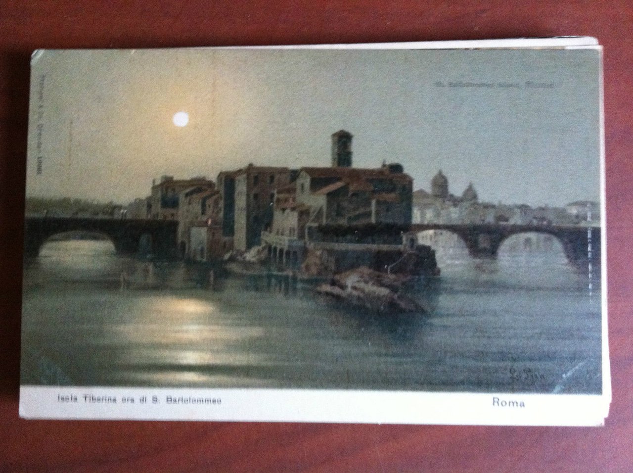 Cartolina inizi '900 Roma Isola Tiberina - non viaggiata - …