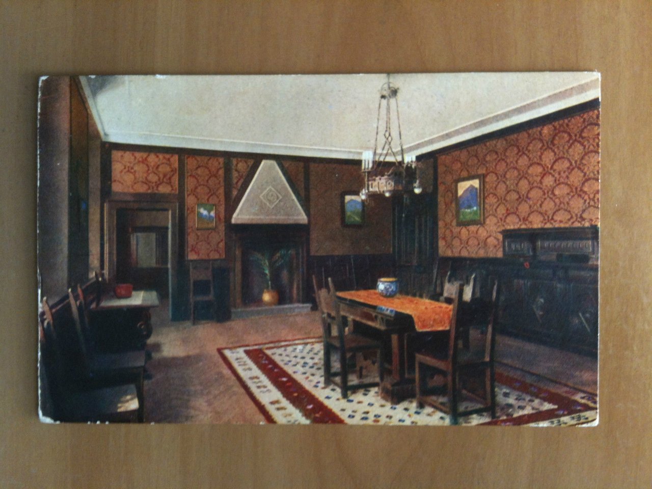 Cartolina inizi '900 Salone della Montanina Pro Oriente - non …