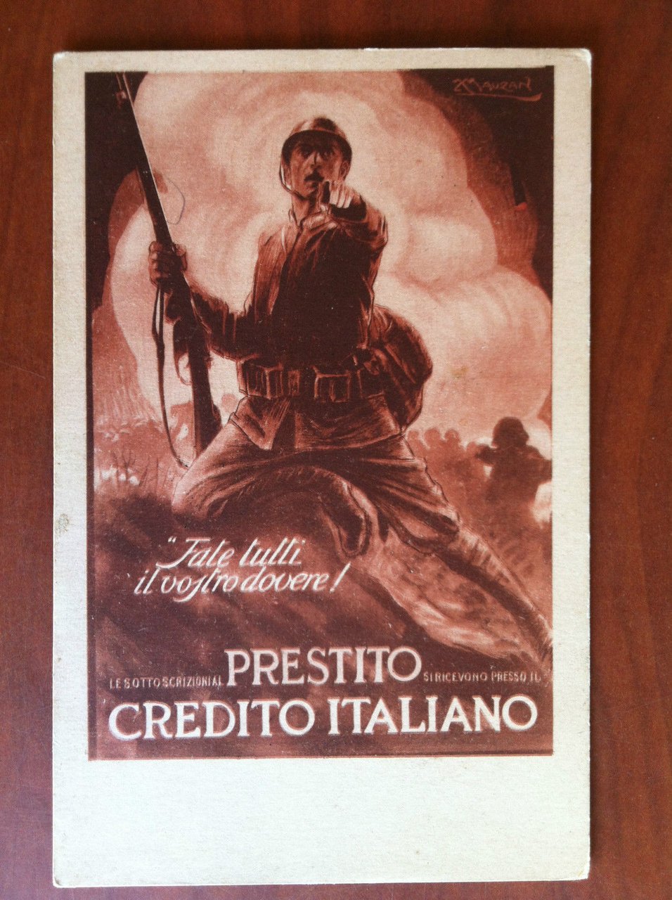 Cartolina inizi '900 Sottoscrizioni prestito Credito Italian no viaggiata E10897