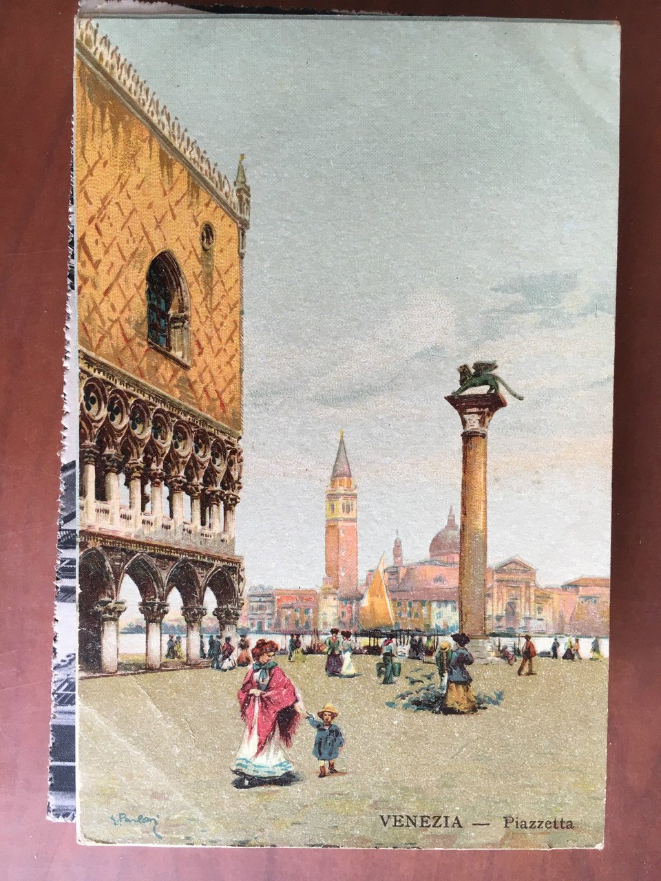 Cartolina inizi '900 Venezia Piazzetta - E20863