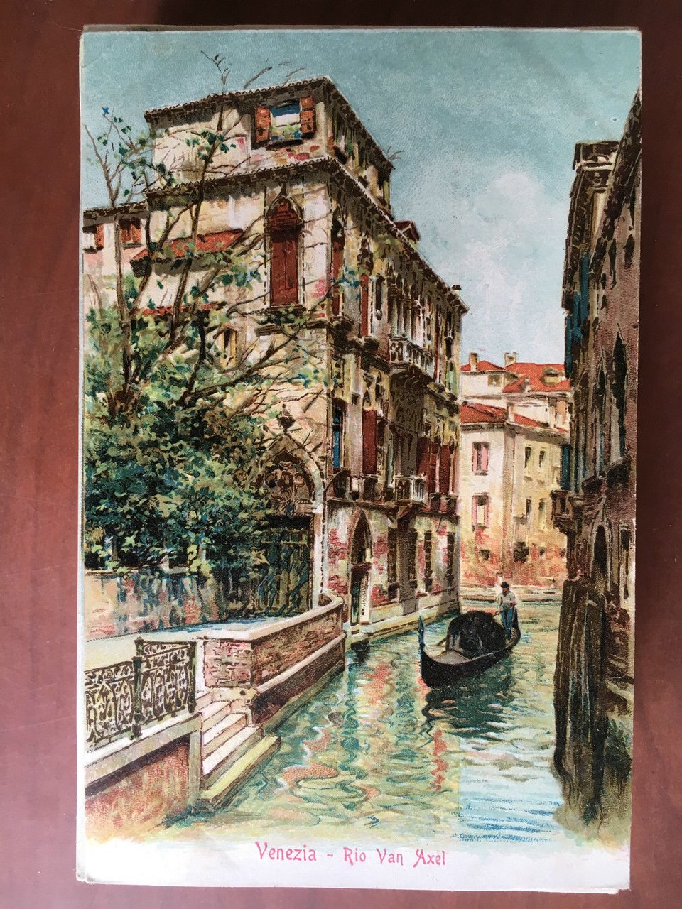 Cartolina inizi '900 Venezia Rio Van Axel - E20851