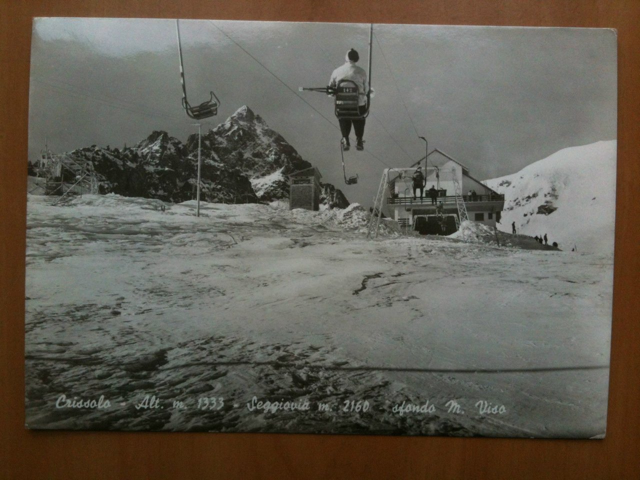 Cartolina metà '900 Crissolo - viaggiata