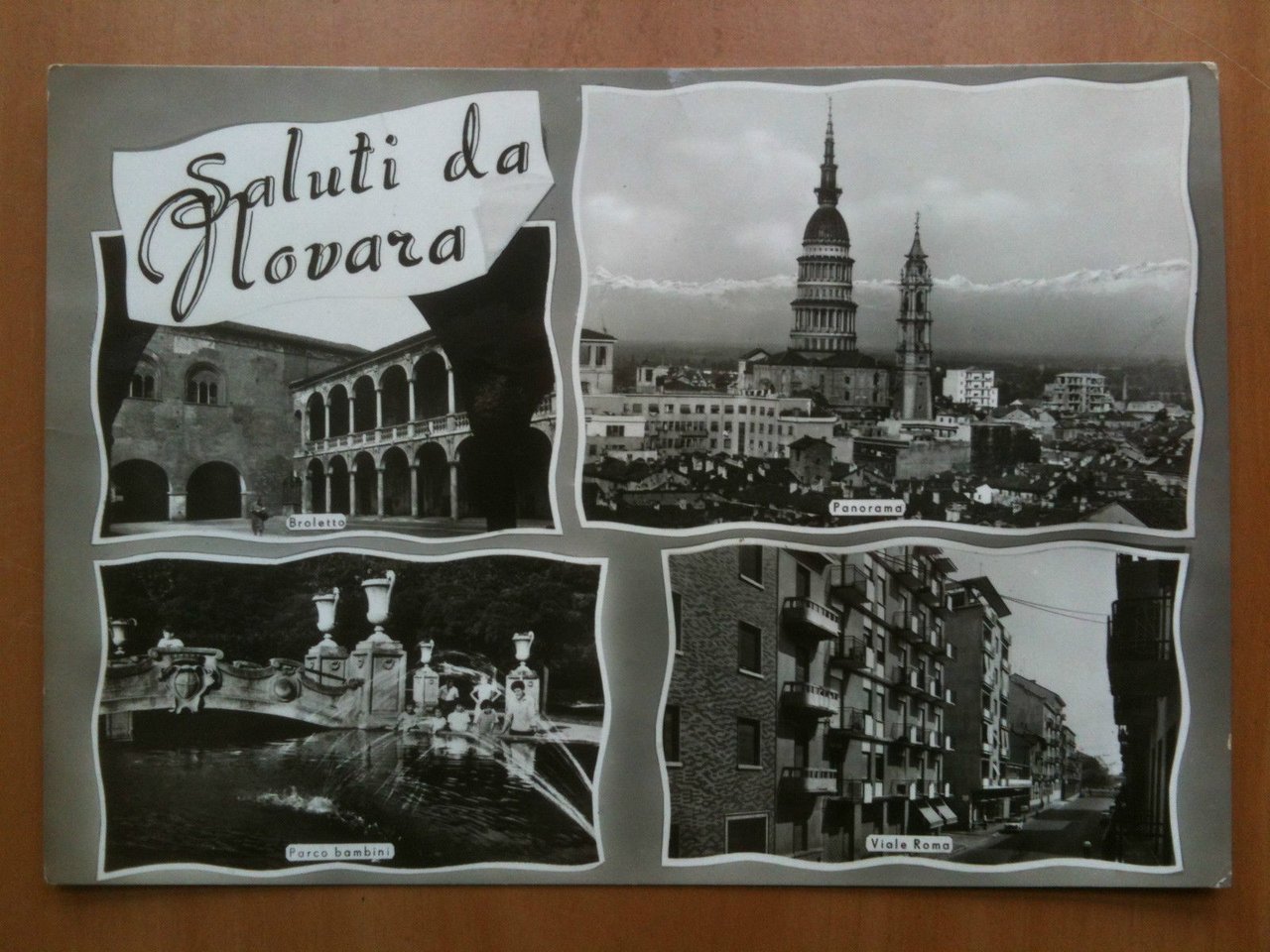 Cartolina metà '900 Piemonte Novara - viaggiata