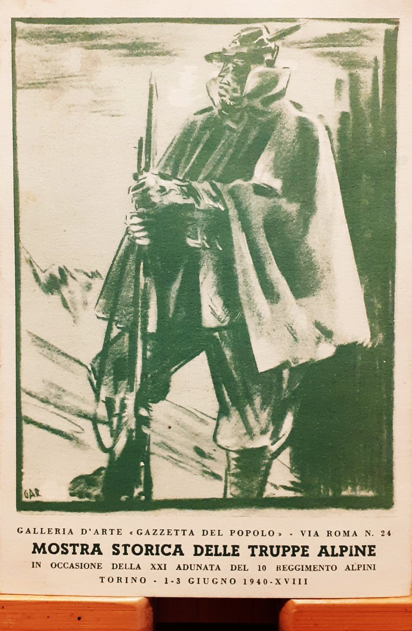 Cartolina Mostra Storica delle Truppe Alpine 1940