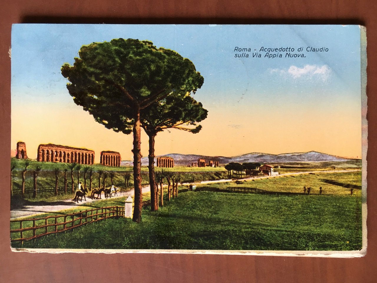 Cartolina originale 1931 Roma Acquedotto Claudio Appia Nuova viaggiata - …