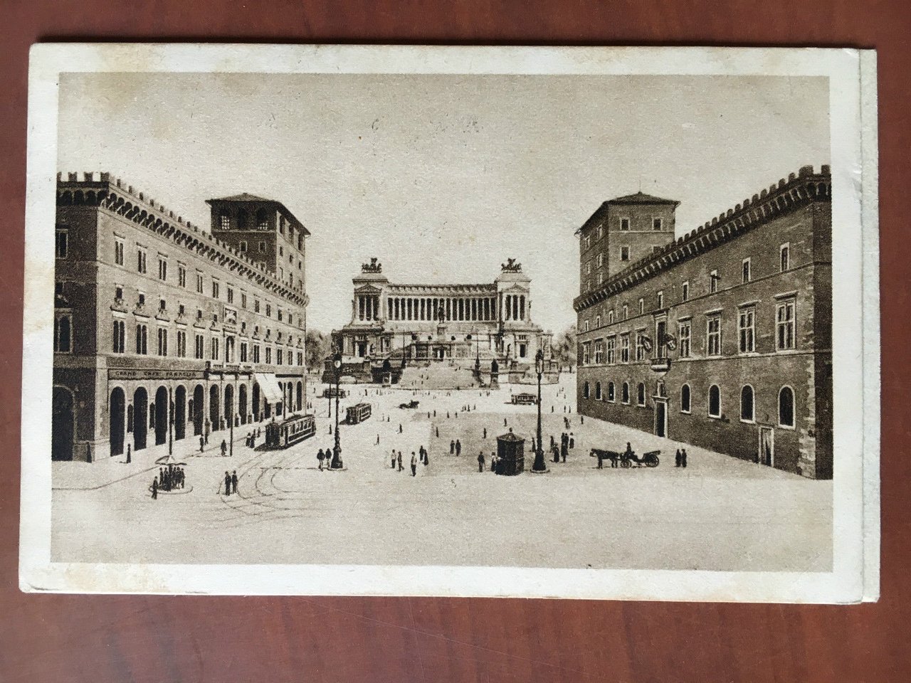 Cartolina originale 1931 Roma Piazza Venezia viaggiata - E20367