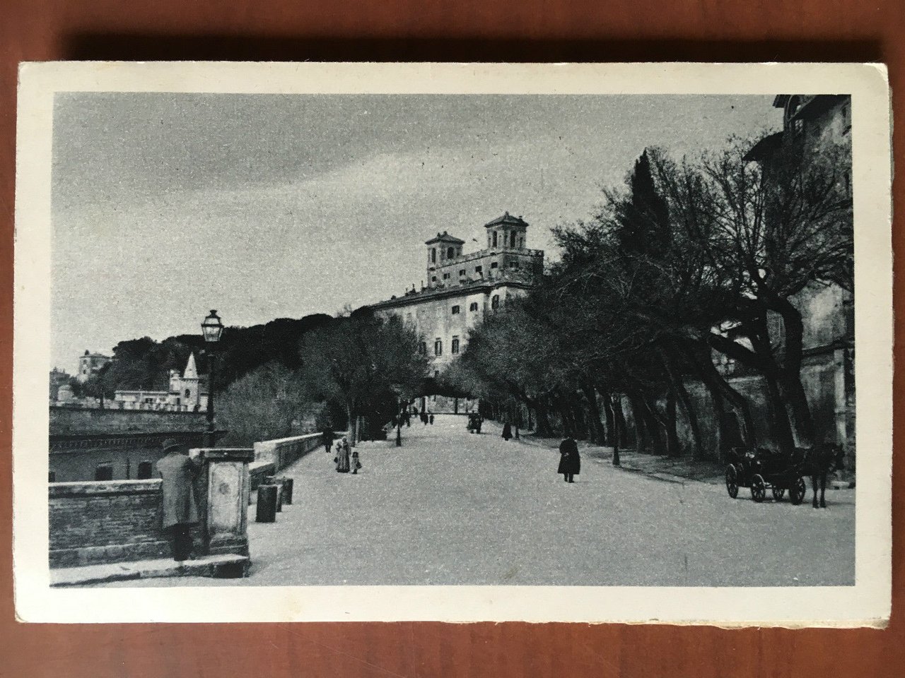 Cartolina originale 1932 Roma Trinità dei Monti viaggiata - E20357