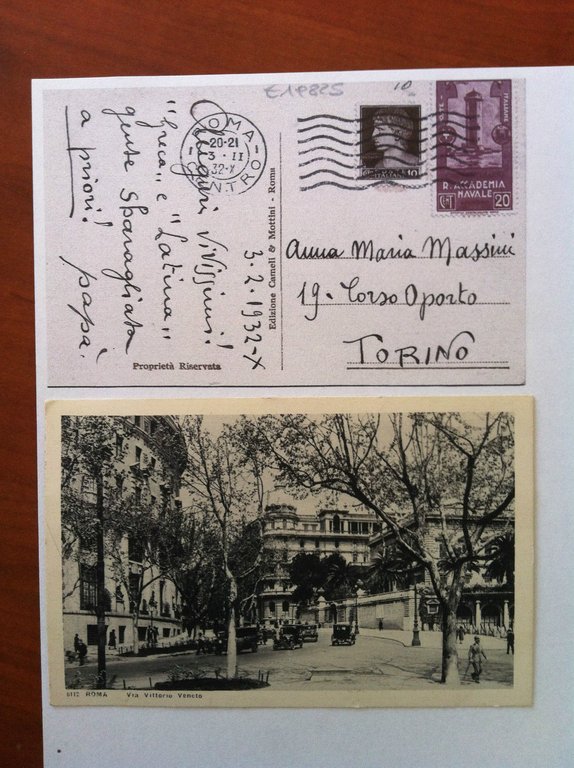 Cartolina originale 1932 Roma Via Vittorio Veneto viaggiata - E19825