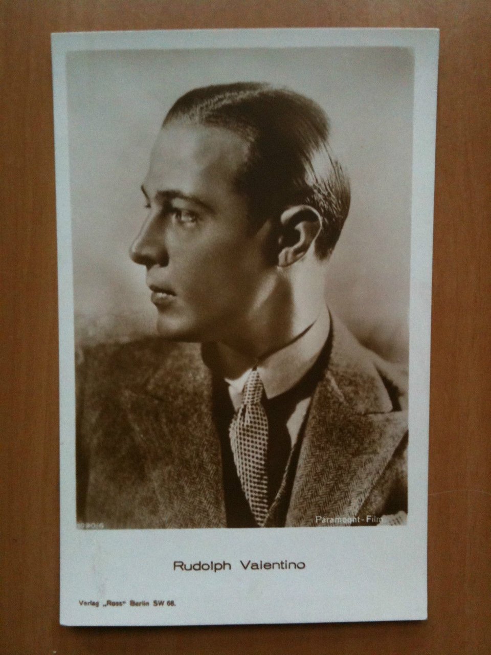 Cartolina originale anni '20 Rodolfo Valentino - non viaggiata f