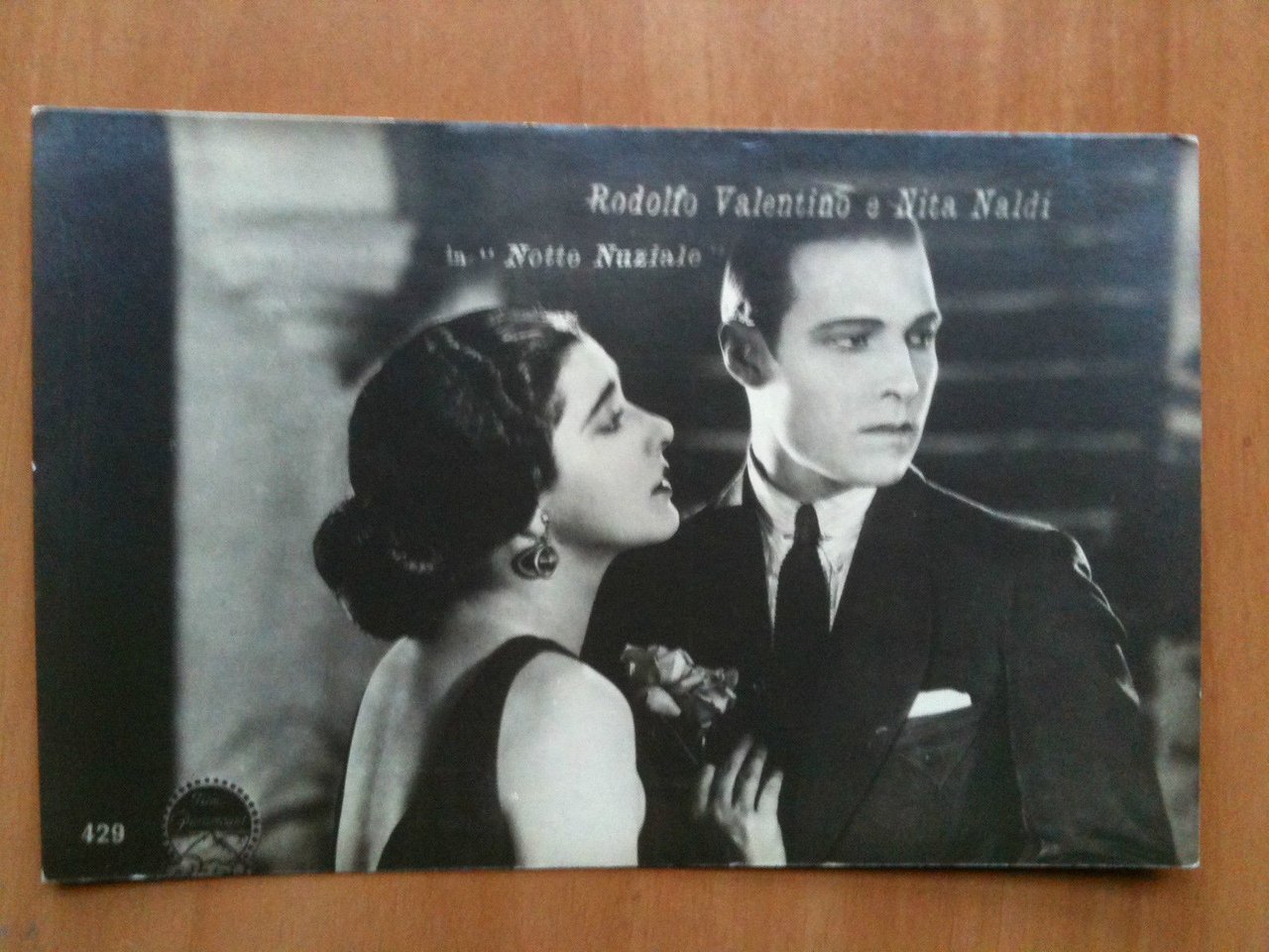 Cartolina originale anni '20 Rodolfo Valentino "Notte Nuziale" - non …