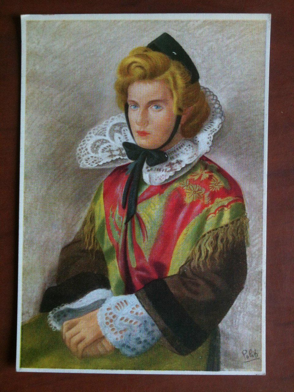 Cartolina originale anni '50 - I costumi della Valle d'Aosta …