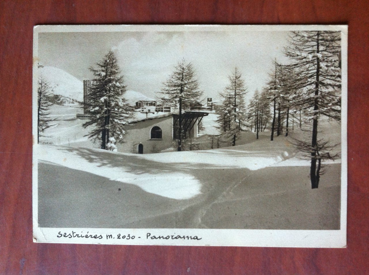 Cartolina originale metà '900 Sestriéres Panorama viaggiata - E10305 | Immagine principale