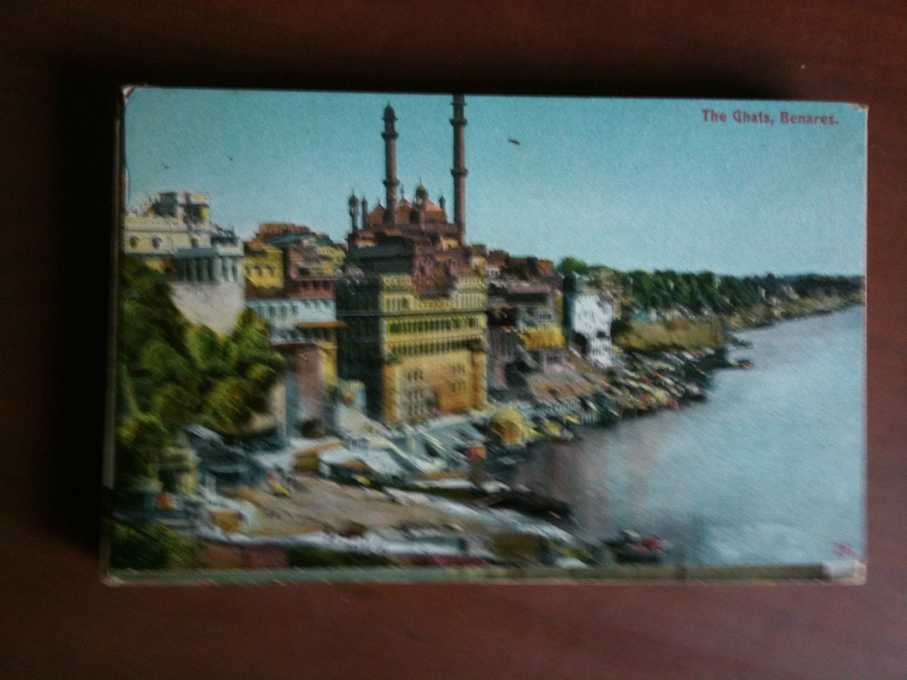 Cartolina Postcard early '900 India Benares The Ghats - non …