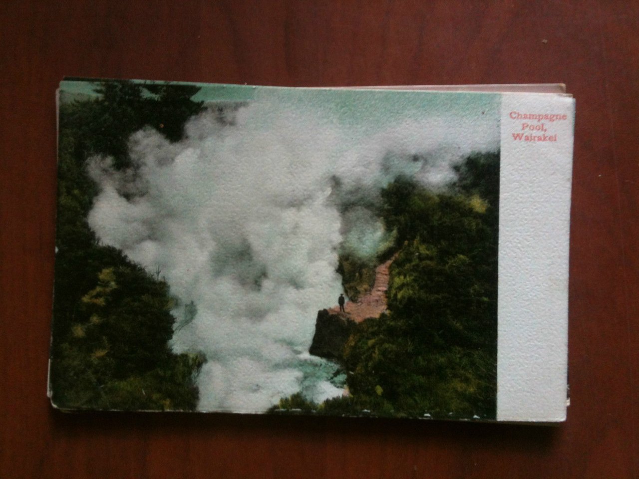 Cartolina Postcard early '900 New Zealand Champagne Pool Wairakei- non …