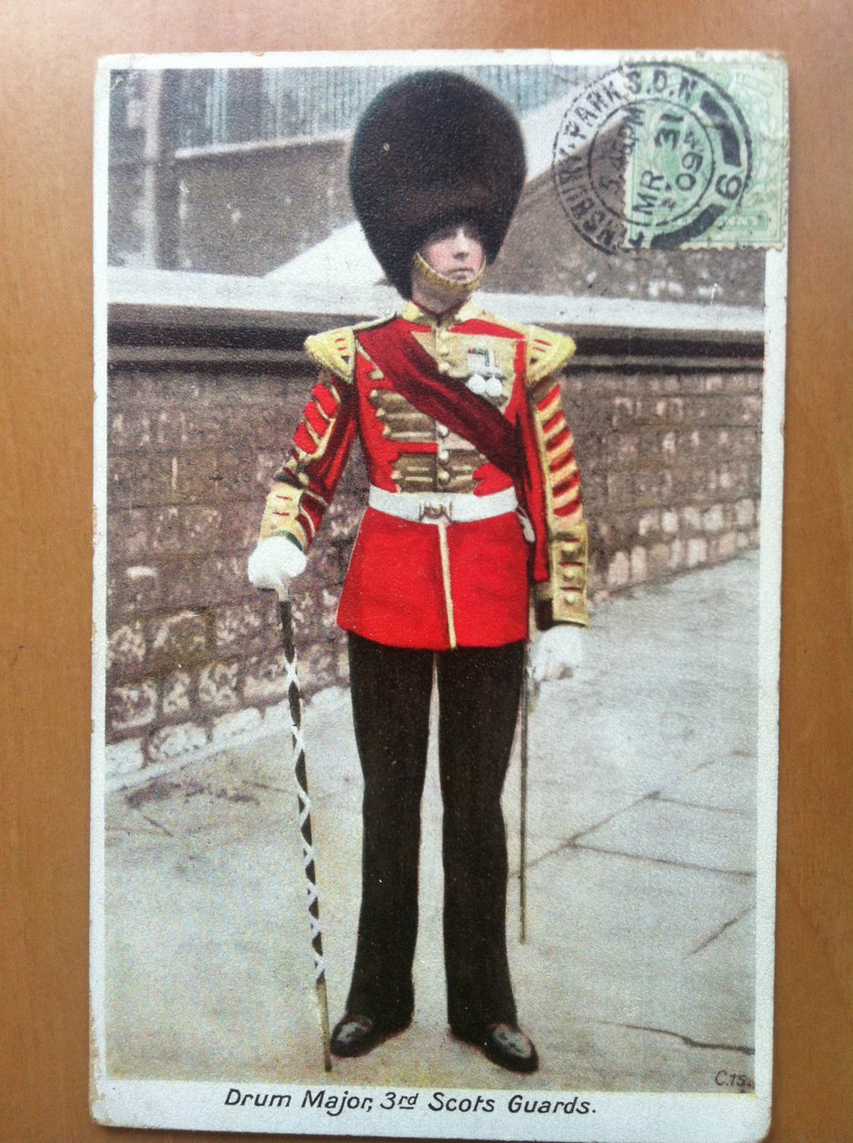 Cartolina Postcard Great Britain Scots Guards Hazelton - non viaggiata …