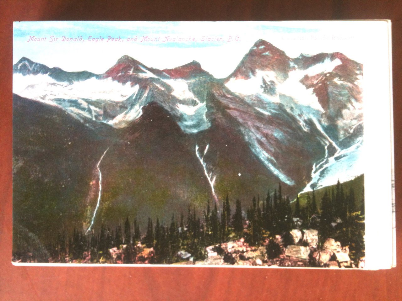 Cartolina Postcard inizi '900 Canada B.C. Glaciers - non viaggiata …