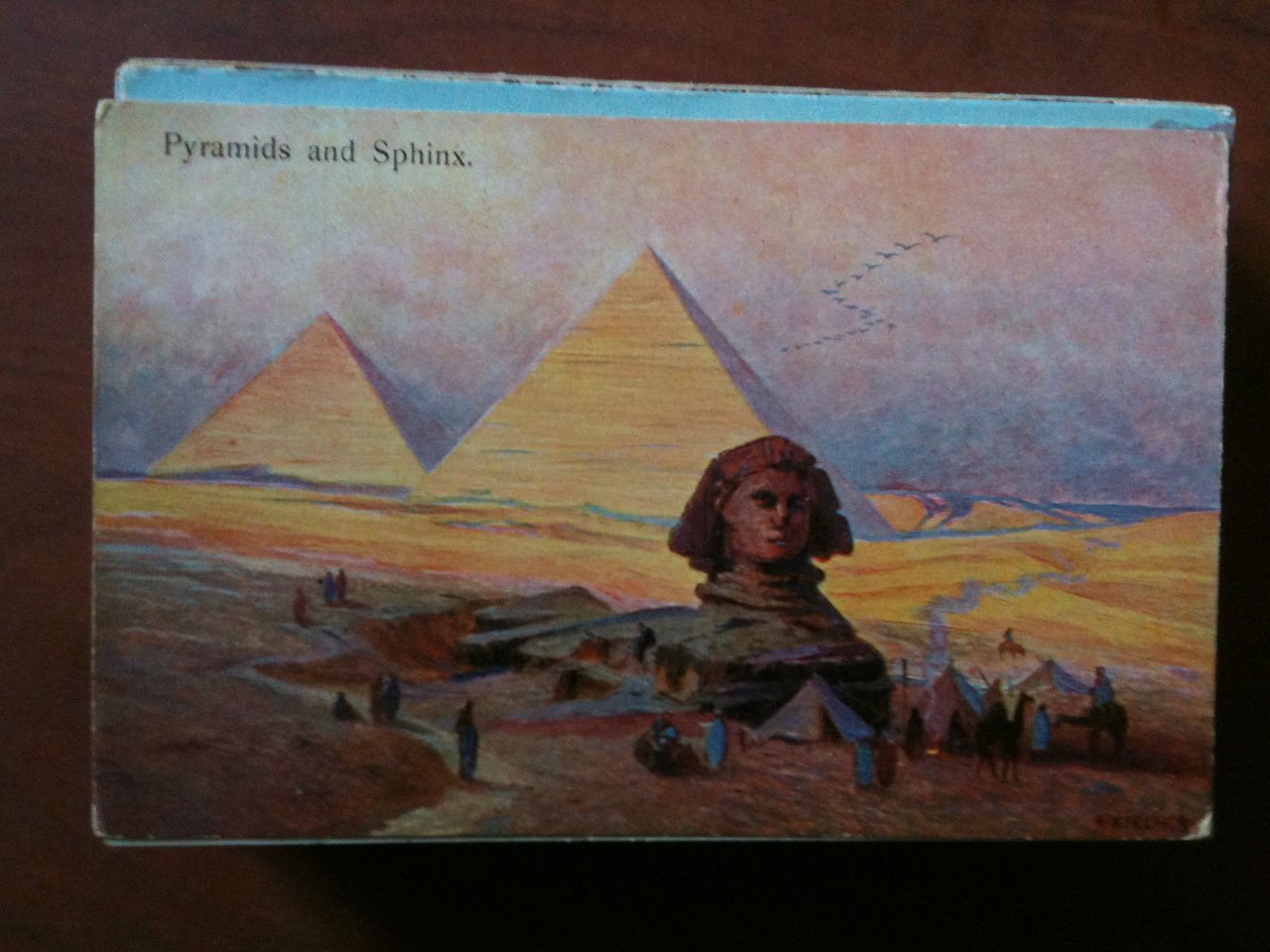 Cartolina Postcard inizi '900 Egitto Pyramid and Sphinx - non …