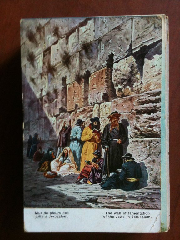 Cartolina Postcard inizi '900 The Wall lamentation Jerusalem- non viaggiata
