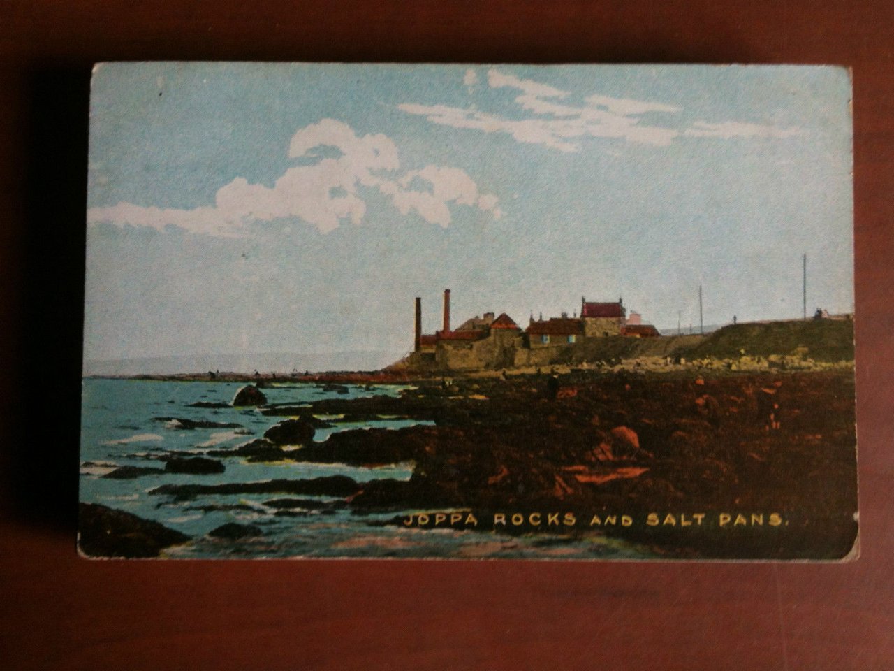 Cartolina Postcard inizi '900 UK Joppa Rocks and Salt Pans …