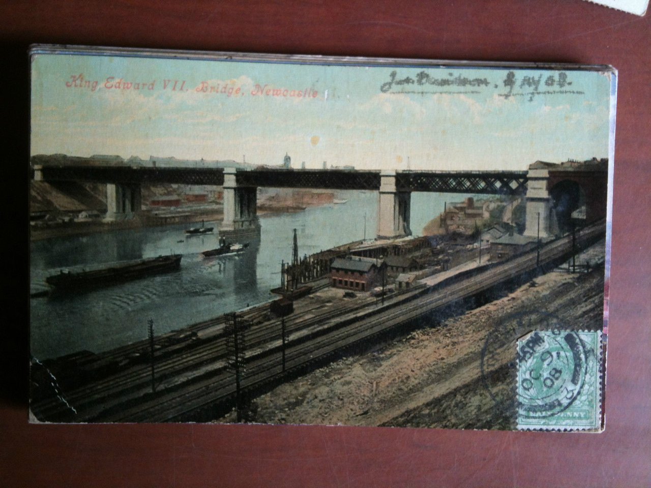 Cartolina Postcard inizi '900 UK King Edward VII Bridge Newcastle …