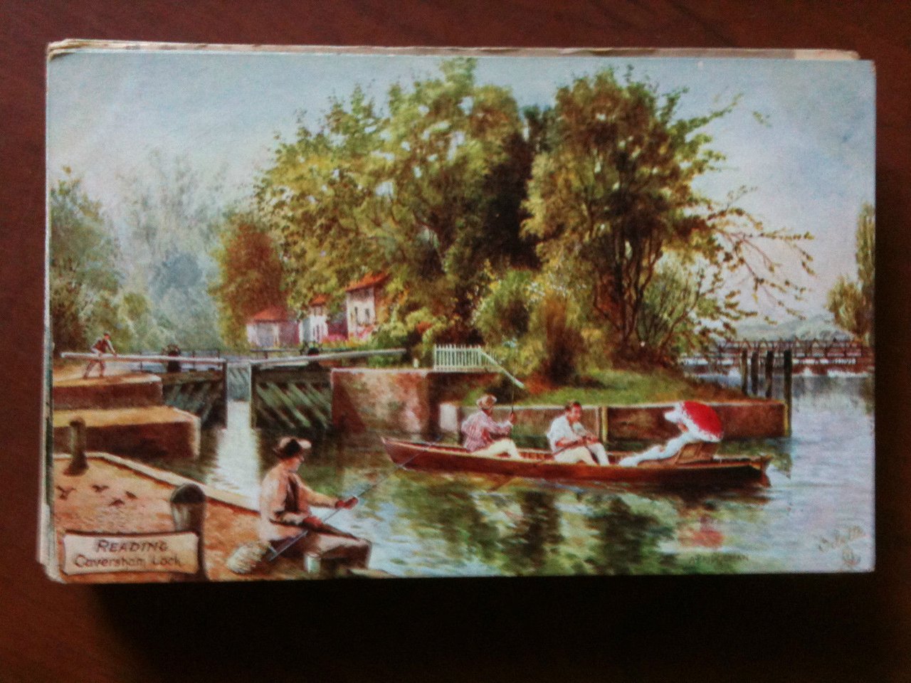 Cartolina Postcard inizi '900 UK Reading Caversham Lock - non …