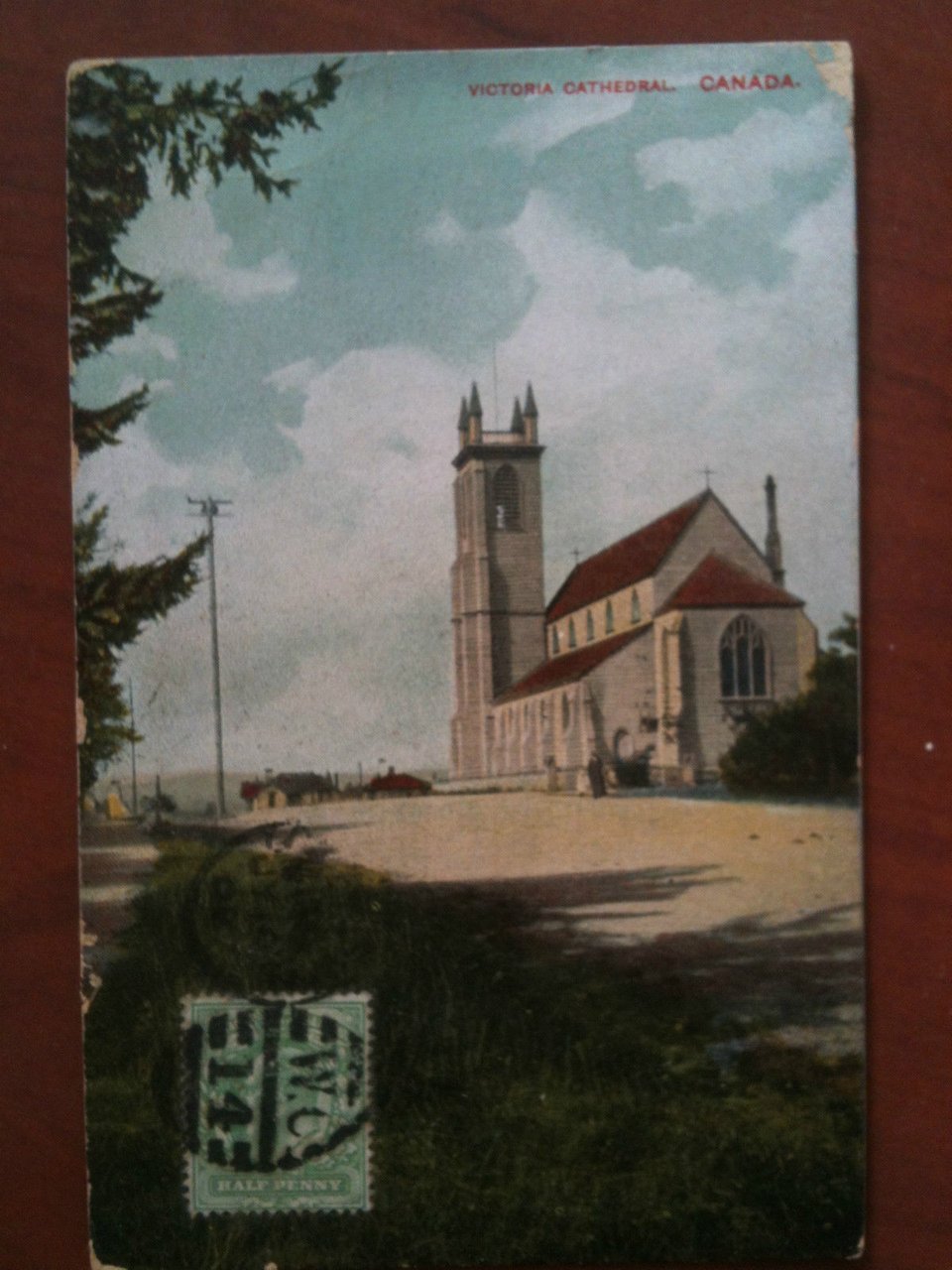 Cartolina/Postcard inizi/early '900 Canada Victoria Cathedral viaggata - E8628