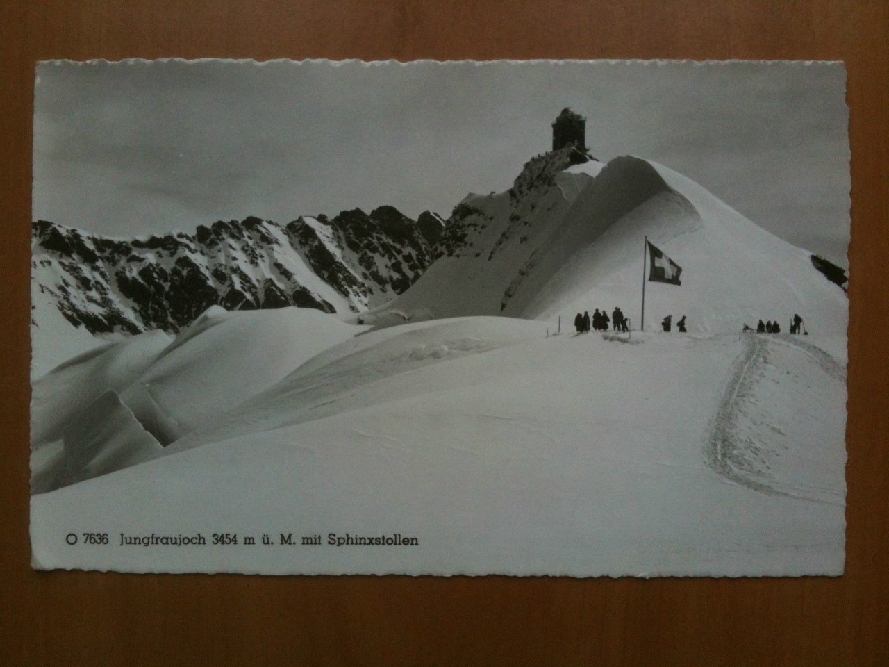 Cartolina Postcard metà/half '900 Svizzera Jungfraujoch - viaggiata
