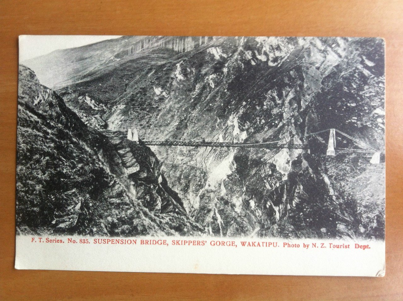 Cartolina Postcard New Zealand Wakatipu suspension bridge non viaggiata - …