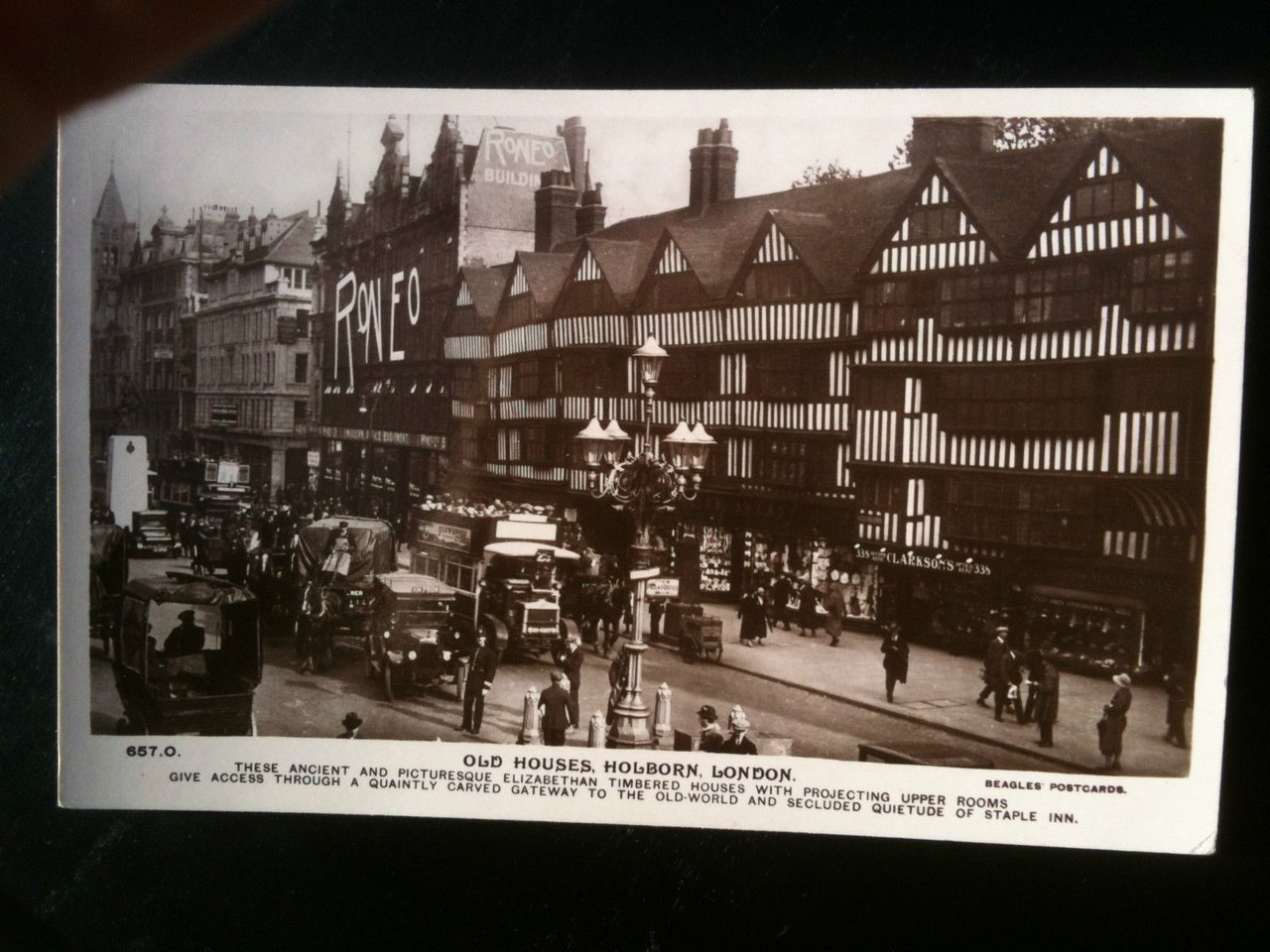 Cartolina Postcard primi '900 Regno Unito UK Londra Old Houses … | Immagine principale