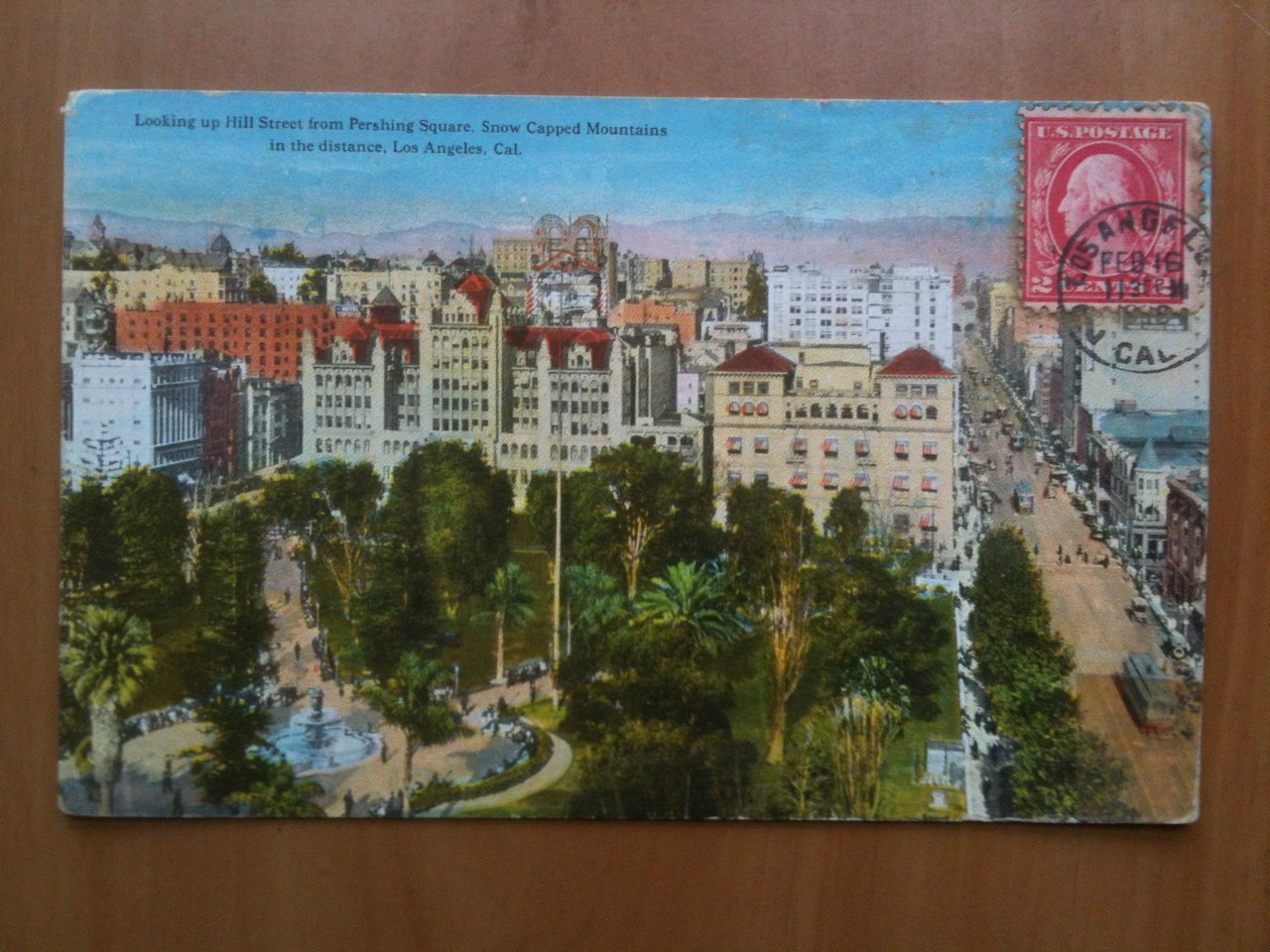 Cartolina Postcard primi '900 USA Los Angeles California - viaggiata