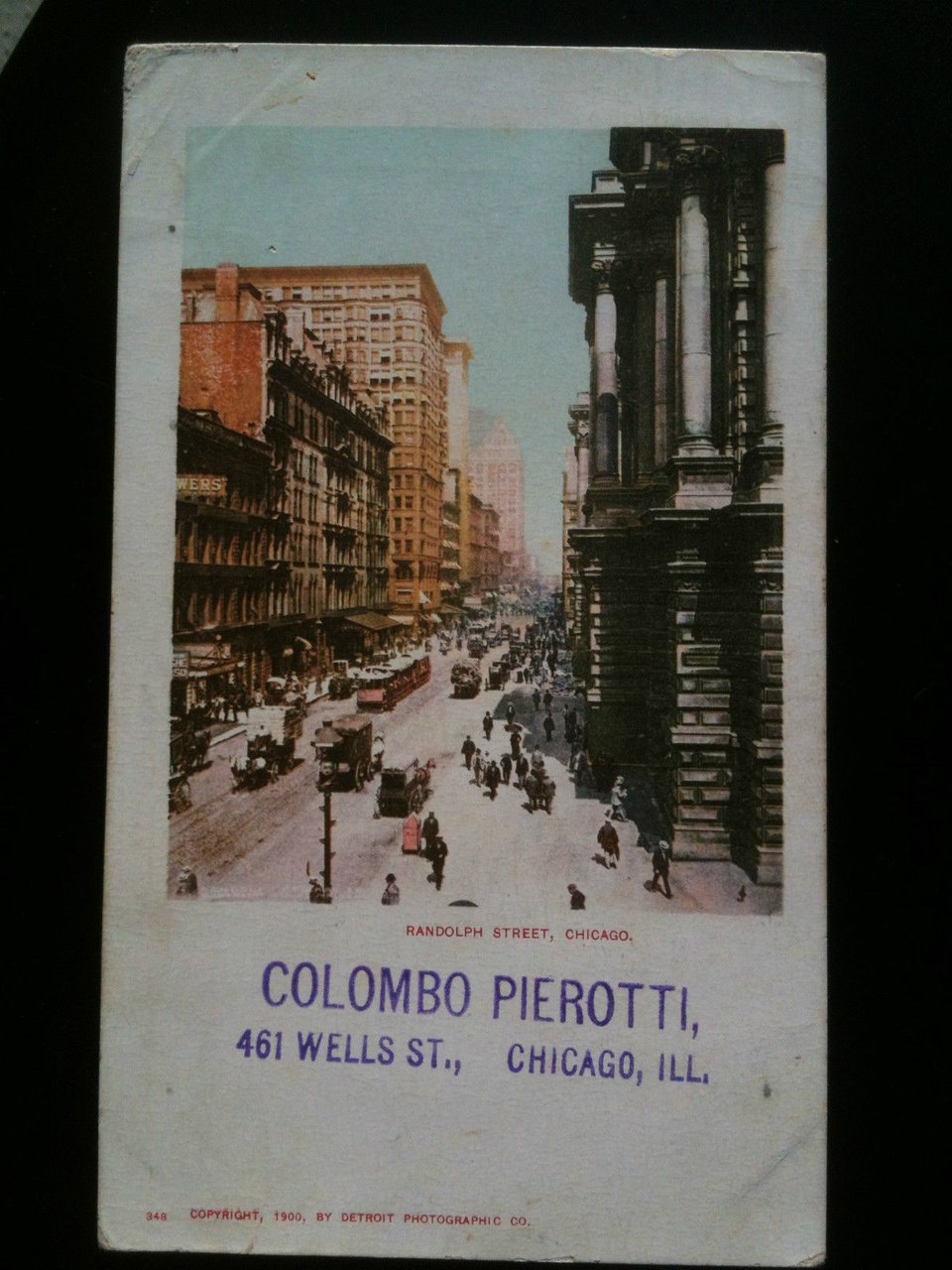 Cartolina Postcard primi/early '900 USA Chicago Colombo Pierotti - viaggiata