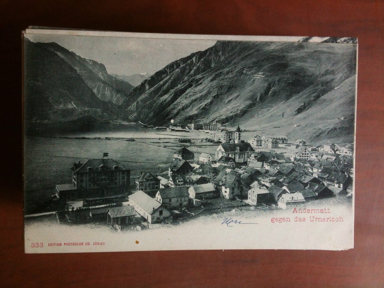 Cartolina Postkarte primi '900 Andermatt Urnericch - non viaggiata