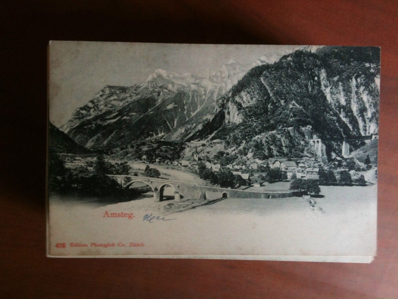 Cartolina Postkarte primi '900 Schweiz Amsteg - non viaggiata